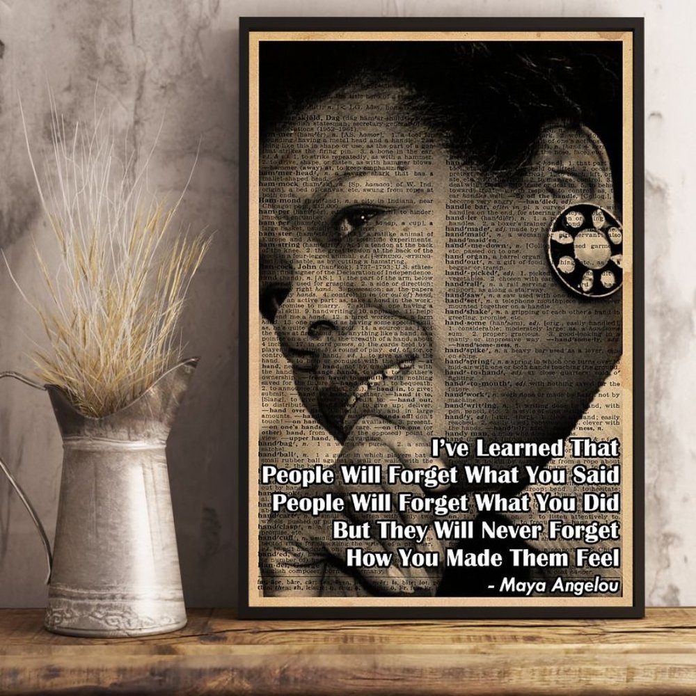 Maya Angelou Quotes Dictionary Prints Page